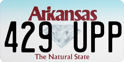 AR license plate 429UPP