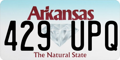 AR license plate 429UPQ