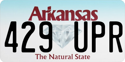 AR license plate 429UPR