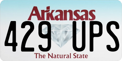 AR license plate 429UPS