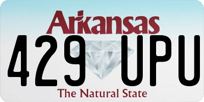 AR license plate 429UPU