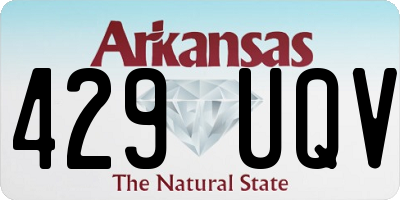 AR license plate 429UQV