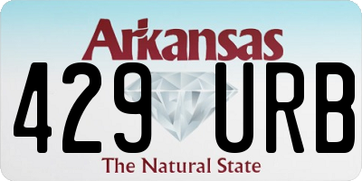 AR license plate 429URB
