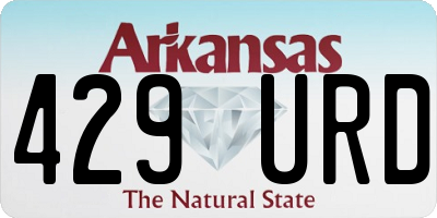 AR license plate 429URD