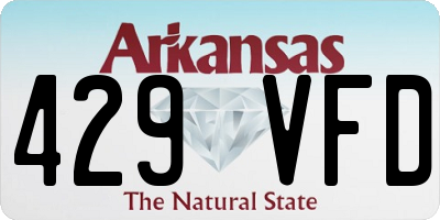 AR license plate 429VFD