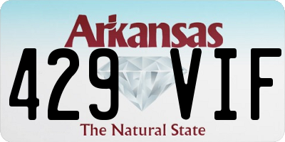AR license plate 429VIF