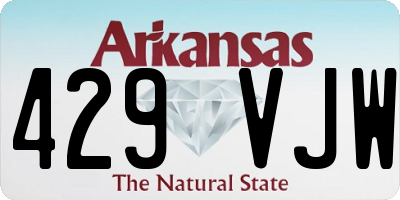 AR license plate 429VJW