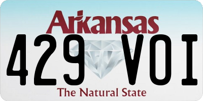 AR license plate 429VOI