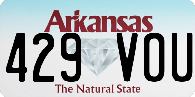 AR license plate 429VOU