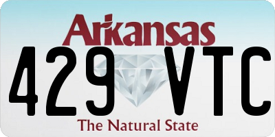 AR license plate 429VTC