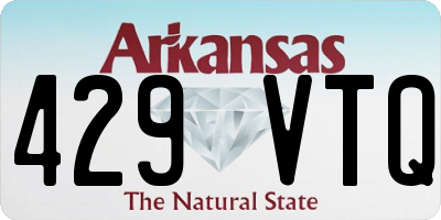 AR license plate 429VTQ