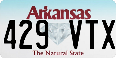 AR license plate 429VTX