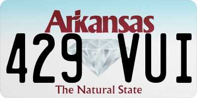 AR license plate 429VUI