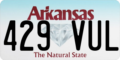 AR license plate 429VUL