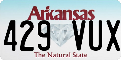 AR license plate 429VUX