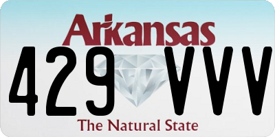 AR license plate 429VVV