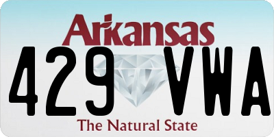 AR license plate 429VWA