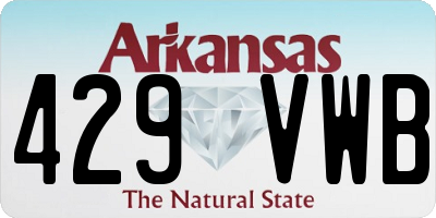 AR license plate 429VWB