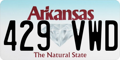 AR license plate 429VWD