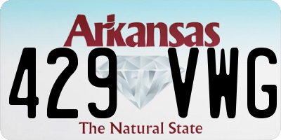 AR license plate 429VWG