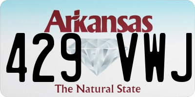 AR license plate 429VWJ