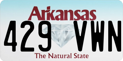 AR license plate 429VWN