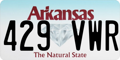 AR license plate 429VWR