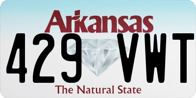 AR license plate 429VWT