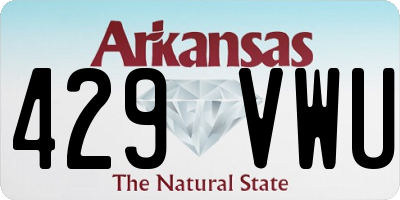 AR license plate 429VWU