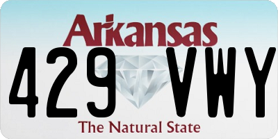 AR license plate 429VWY