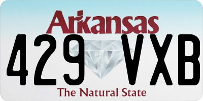 AR license plate 429VXB
