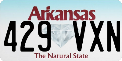 AR license plate 429VXN