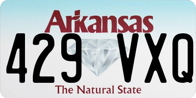 AR license plate 429VXQ