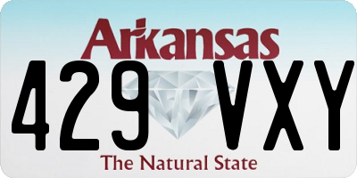 AR license plate 429VXY