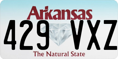 AR license plate 429VXZ