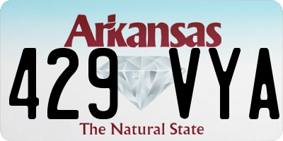 AR license plate 429VYA