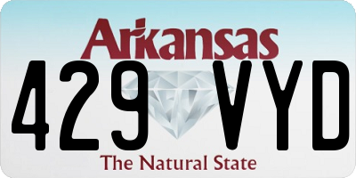 AR license plate 429VYD