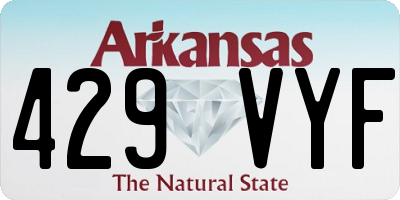 AR license plate 429VYF