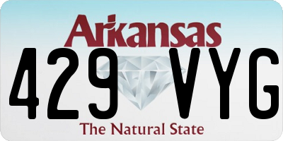 AR license plate 429VYG