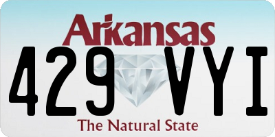 AR license plate 429VYI