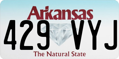 AR license plate 429VYJ