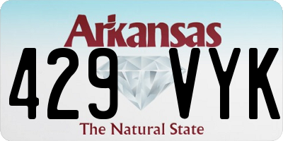 AR license plate 429VYK