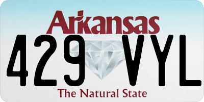 AR license plate 429VYL