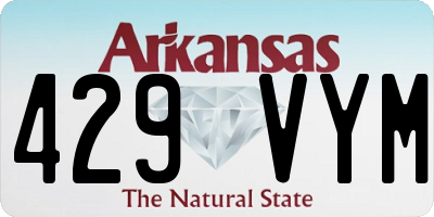 AR license plate 429VYM