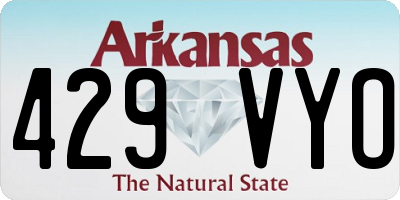 AR license plate 429VYO