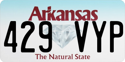 AR license plate 429VYP