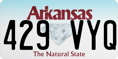 AR license plate 429VYQ