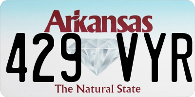 AR license plate 429VYR