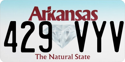 AR license plate 429VYV
