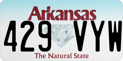 AR license plate 429VYW
